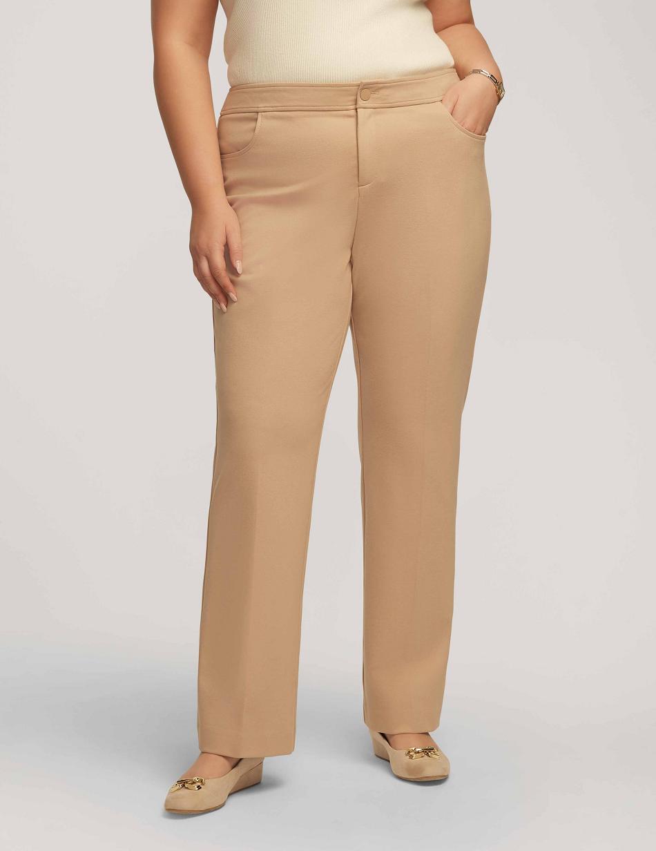 Grande Taille Anne Klein Compression Fly Front Bootleg Pant   | IZD-2518704